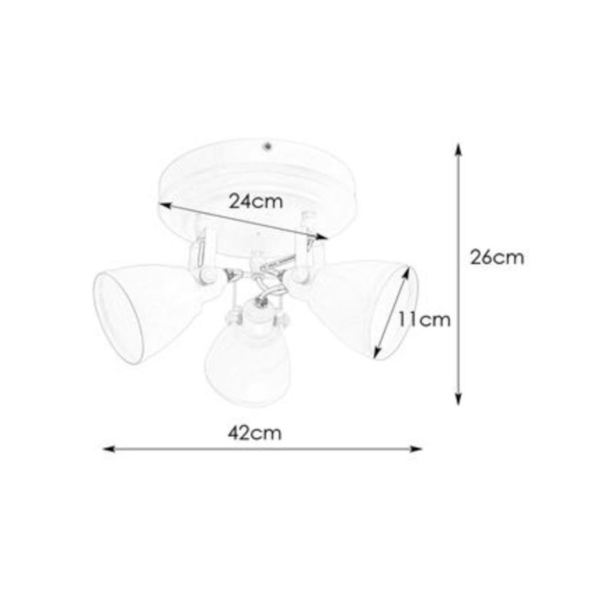 Markslöjd 108083 - Reflektorska svjetiljka za kupaonicu FJÄLLBACKA 3xG9/20W/230V IP44 bijela