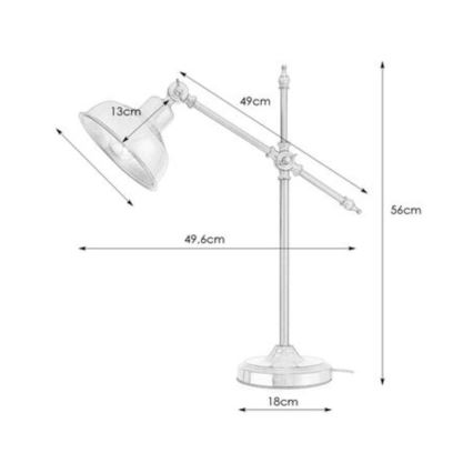 Markslöjd 108116 - Stolna lampa GRIMSTAD 1xE27/60W/230V