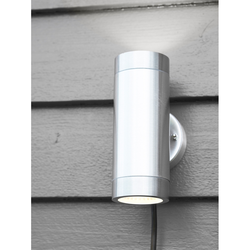 Markslöjd 108170 - LED vanjska zidna svjetiljka GARDEN24 2xLED/3W/24V IP44 matirani krom