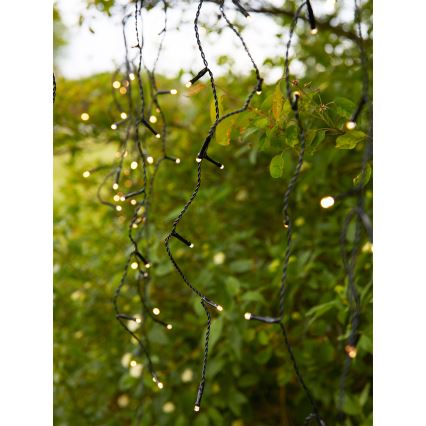 Markslöjd 108179 - LED vanjska božićna zavjesa GARDEN24 160xLED/24V 3,1m topla bijela