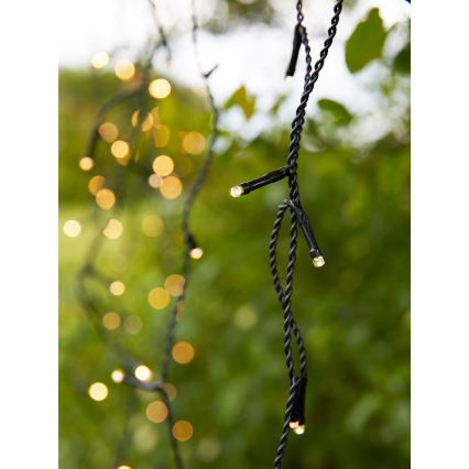 Markslöjd 108179 - LED vanjska božićna zavjesa GARDEN24 160xLED/24V 3,1m topla bijela