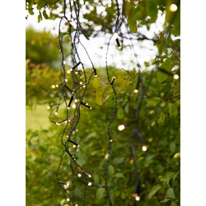 Markslöjd 108179 - LED vanjska božićna zavjesa GARDEN24 160xLED/24V 3,1m topla bijela