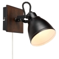 Markslöjd 108211 - Zidna reflektorska svjetiljka NATIVE 1xE14/18W/230V crna/smeđa