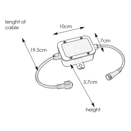 Markslöjd 108332 - Razvodna kutija za osigurače GARDEN24 24V IP44