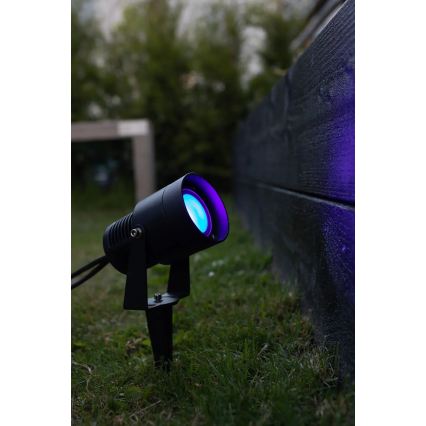 Markslöjd 108404 - LED RGBW vanjska svjetiljka GARDEN24 LED/6W/24V 30 cm IP44 crna