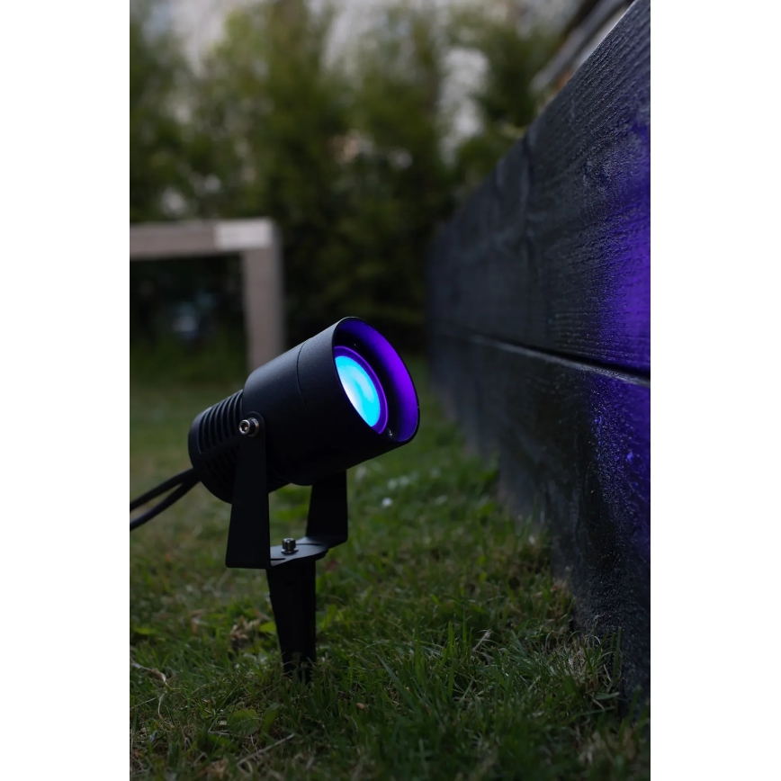 Markslöjd 108404 - LED RGBW vanjska svjetiljka GARDEN24 LED/6W/24V 30 cm IP44 crna