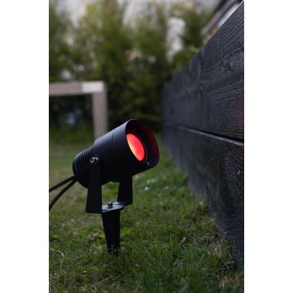 Markslöjd 108404 - LED RGBW vanjska svjetiljka GARDEN24 LED/6W/24V 30 cm IP44 crna