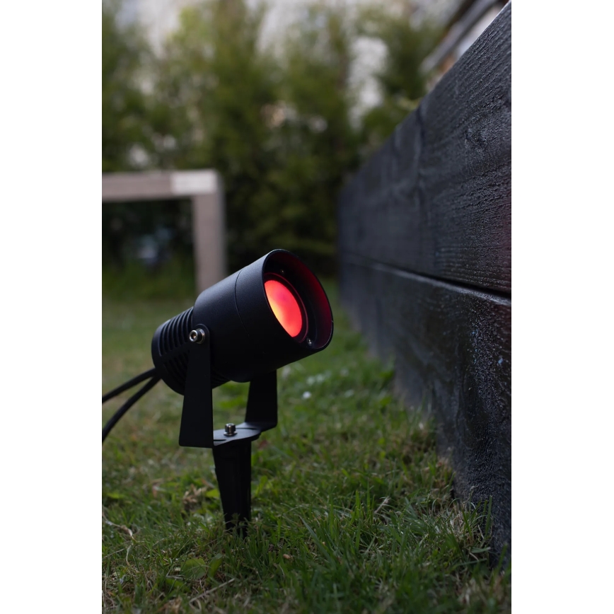 Markslöjd 108404 - LED RGBW vanjska svjetiljka GARDEN24 LED/6W/24V 30 cm IP44 crna