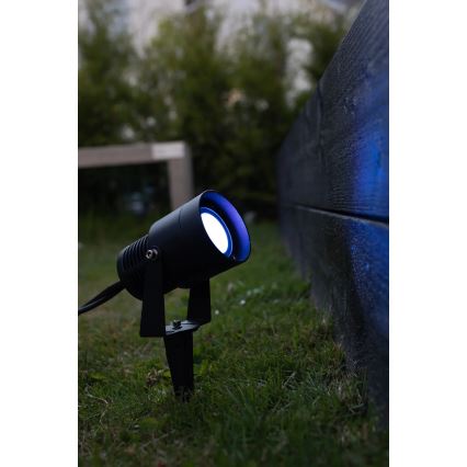 Markslöjd 108404 - LED RGBW vanjska svjetiljka GARDEN24 LED/6W/24V 30 cm IP44 crna