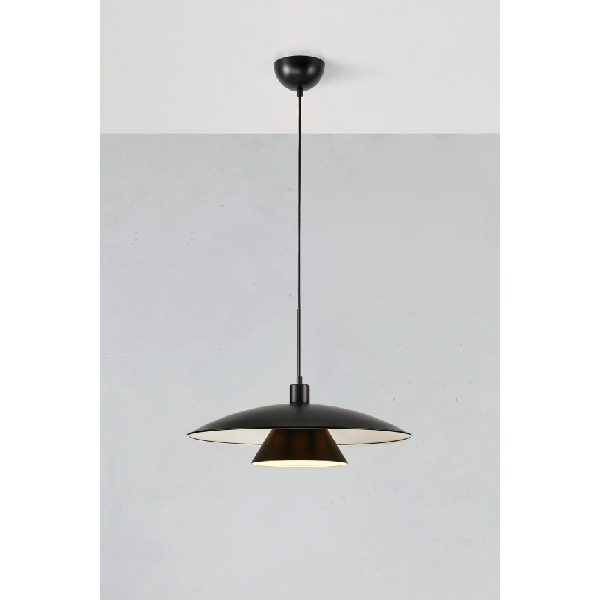 Markslöjd 108431 - Luster na sajli MILLINGE 1xE27/40W/230V crna