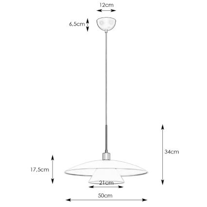 Markslöjd 108431 - Luster na sajli MILLINGE 1xE27/40W/230V crna