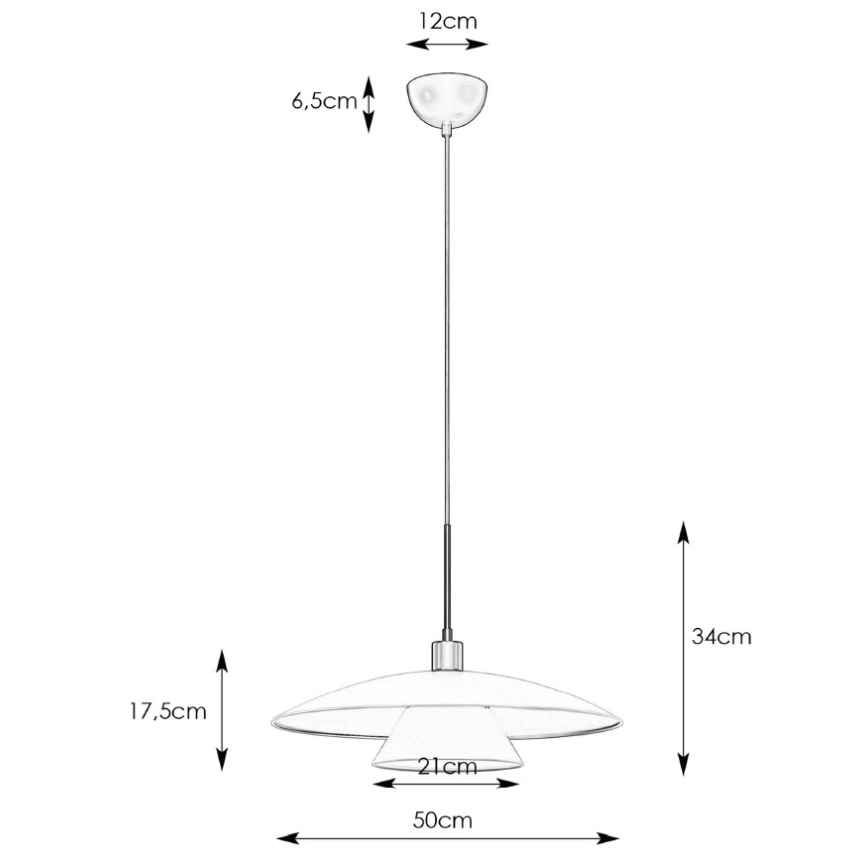 Markslöjd 108431 - Luster na sajli MILLINGE 1xE27/40W/230V crna