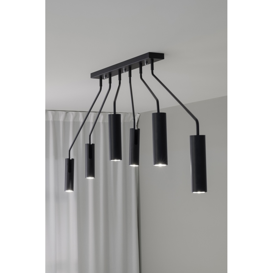 Markslöjd 108508 - Reflektorska svjetiljka RAMUS 6xGU10/25W/230V crna