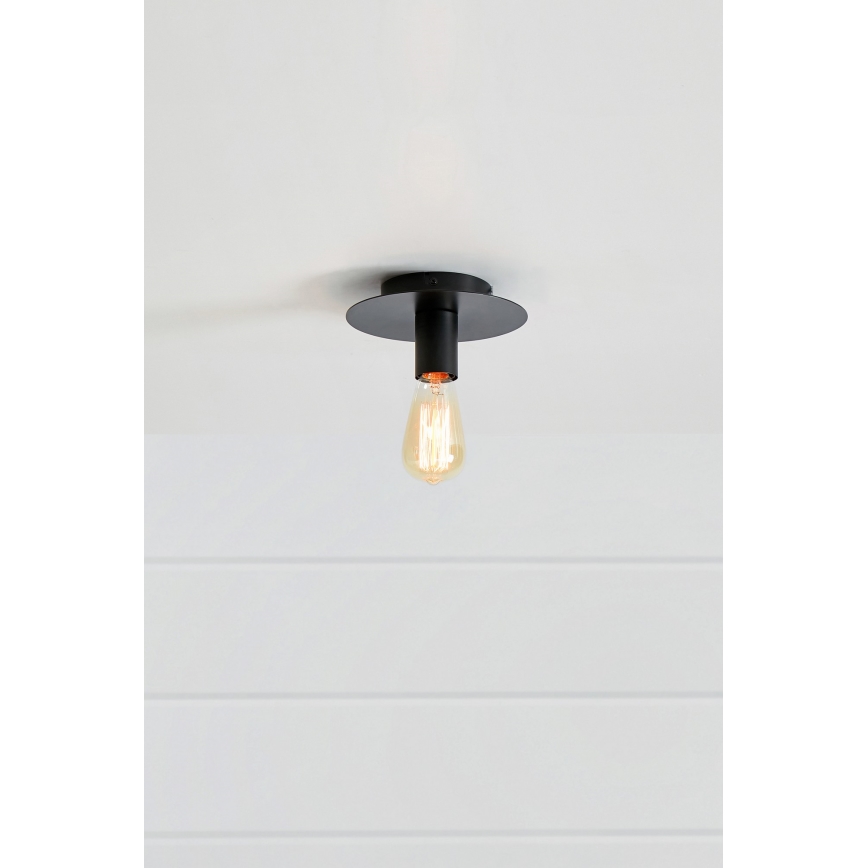 Markslöjd 108540 - Stropna svjetiljka PIATTO 1xE27/40W/230V crna