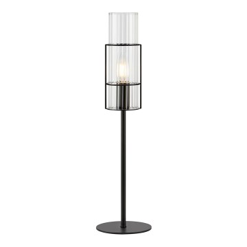 Markslöjd 108555 - Stolna lampa TUBO 1xE14/40W/230V 50 cm crna/prozirna