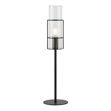 Markslöjd 108555 - Stolna lampa TUBO 1xE14/40W/230V 50 cm crna/prozirna