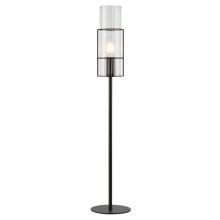 Markslöjd 108556 - Stolna lampa TUBO 1xE14/40W/230V 65 cm crna/prozirna