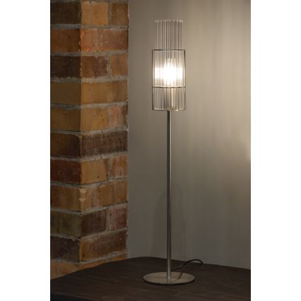 Markslöjd 108558 - Stolna lampa TUBO 1xE14/40W/230V 65 cm sjajni krom/prozirna