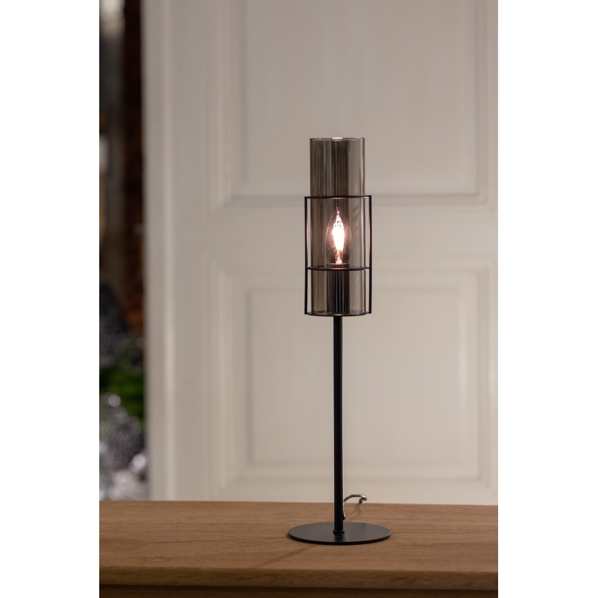 Markslöjd 108559 - Stolna lampa TUBO 1xE14/40W/230V 50 cm crna