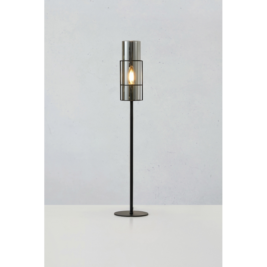 Markslöjd 108560 - Stolna lampa TORCIA 1xE14/40W/230V 65 cm crna