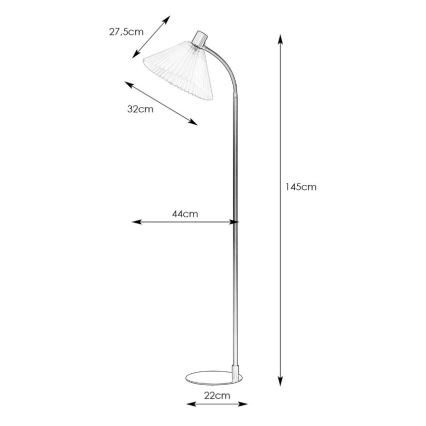 Markslöjd 108569 - Podna lampa MIRA 1xE27/40W/230V zlatna