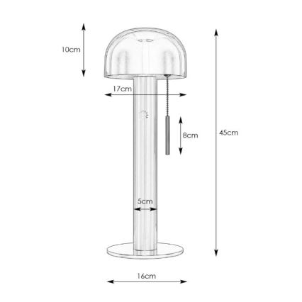 Markslöjd 108577 - Stolna lampa COSTA 2xG9/18W/230V bijela/mat krom