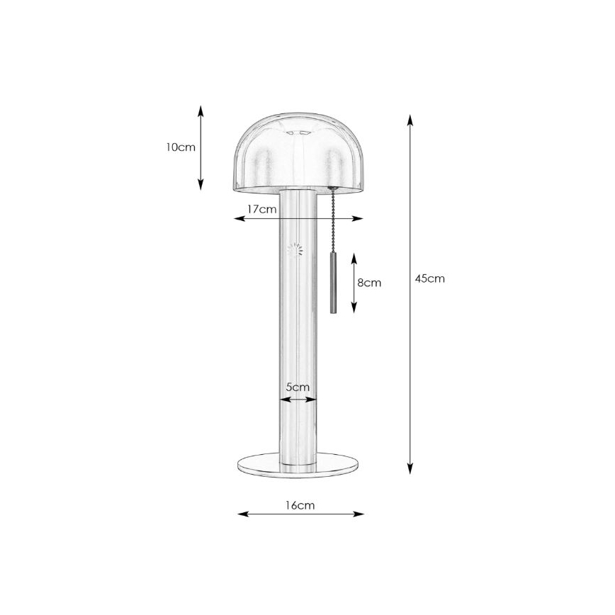 Markslöjd 108577 - Stolna lampa COSTA 2xG9/18W/230V bijela/mat krom