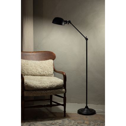 Markslöjd 108586 - Podna lampa PORTLAND 1xE27/40W/230V crna