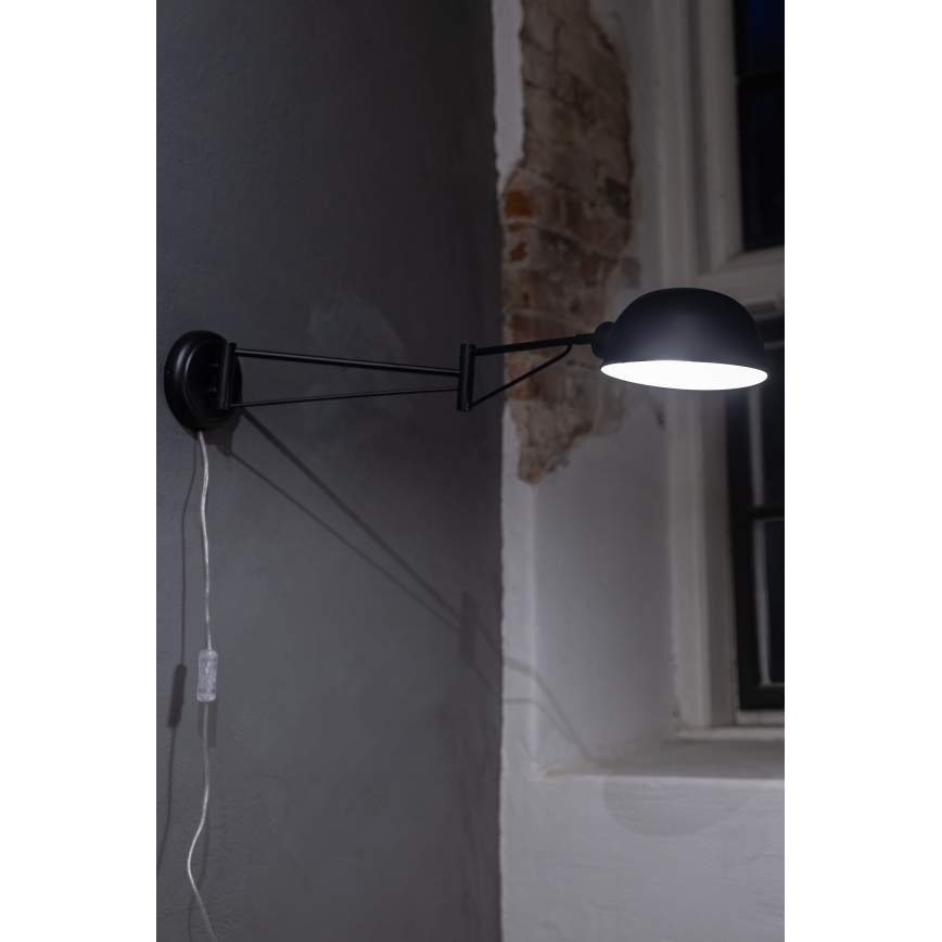 Markslöjd 108587 - Zidna lampa PORTLAND 1xE27/40W/230V crna