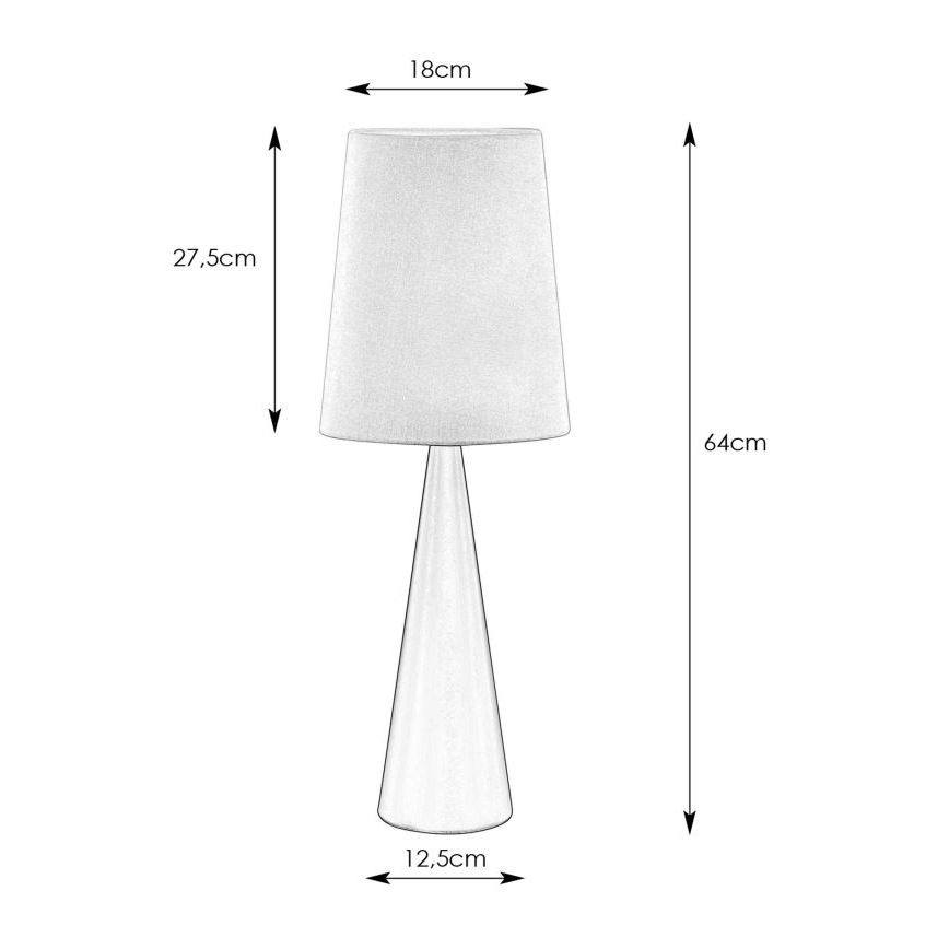 Markslöjd 108597 - Stolna lampa CONUS 1xE14/40W/230V bijela/crna