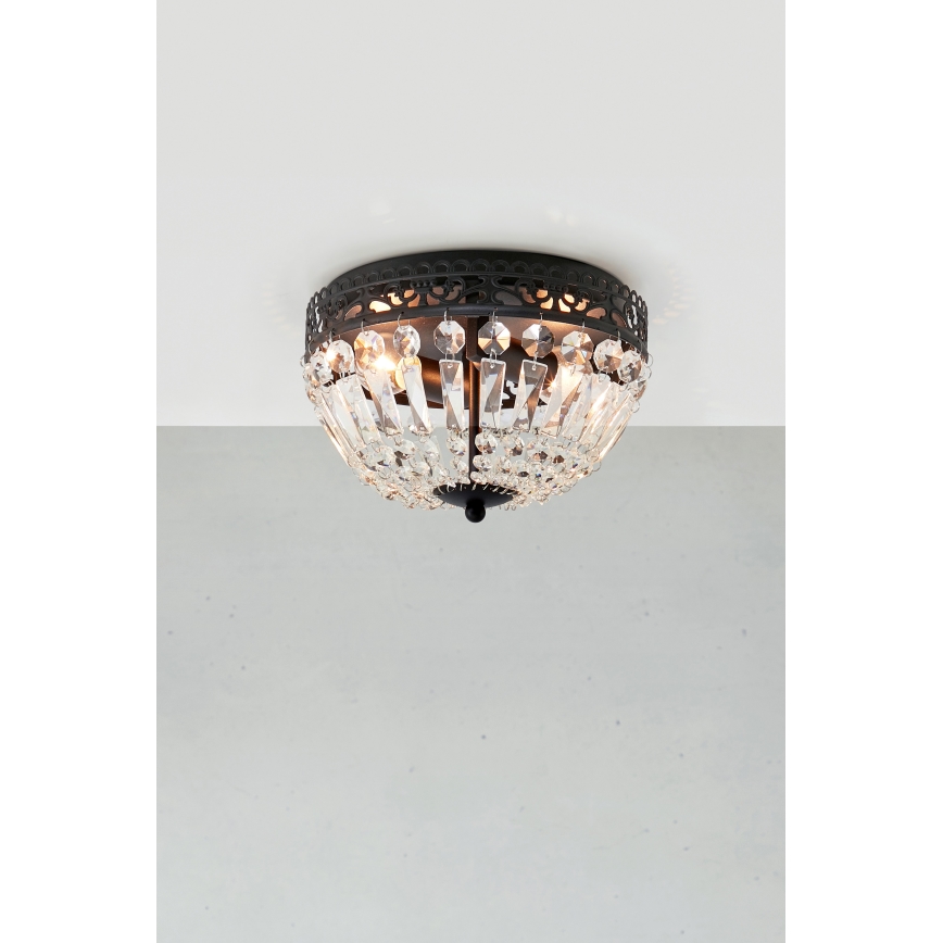 Markslöjd 108598 - Stropna svjetiljka ETIENNE 2xE14/40W/230V crna