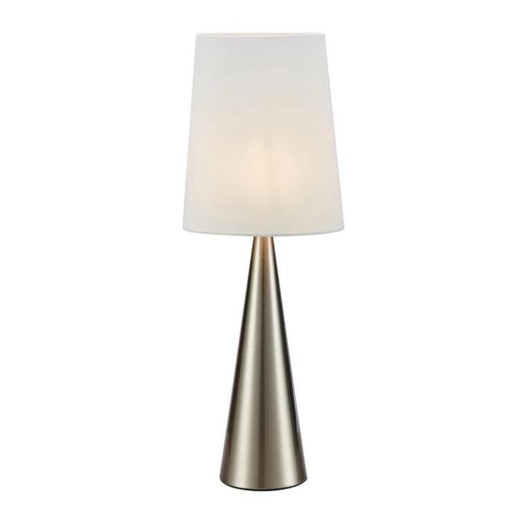 Markslöjd 108624 - Stolna lampa CONUS 1xE14/40W/230V bijela/mat krom