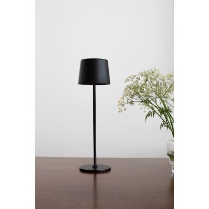 Markslöjd 108653 - LED punjiva lampa s prigušivanjem FIORE LED/2W/5V IP44 38 cm crna