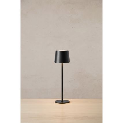 Markslöjd 108653 - LED punjiva lampa s prigušivanjem FIORE LED/2W/5V IP44 38 cm crna
