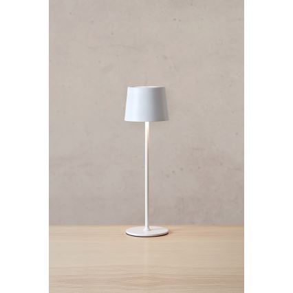 Markslöjd 108654 - LED punjiva lampa s prigušivanjem FIORE LED/2W/5V IP44 38 cm bijela