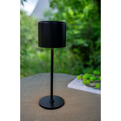 Markslöjd 108657 - LED Prigušiva punjiva stolna lampa FILO LED/2W/5V IP44 30 cm crna