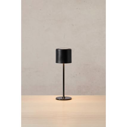 Markslöjd 108657 - LED Prigušiva punjiva stolna lampa FILO LED/2W/5V IP44 30 cm crna
