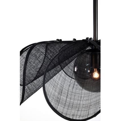 Markslöjd 108660 - Luster na sajli STYRKA 1xE27/40W/230V pr. 63 cm crna