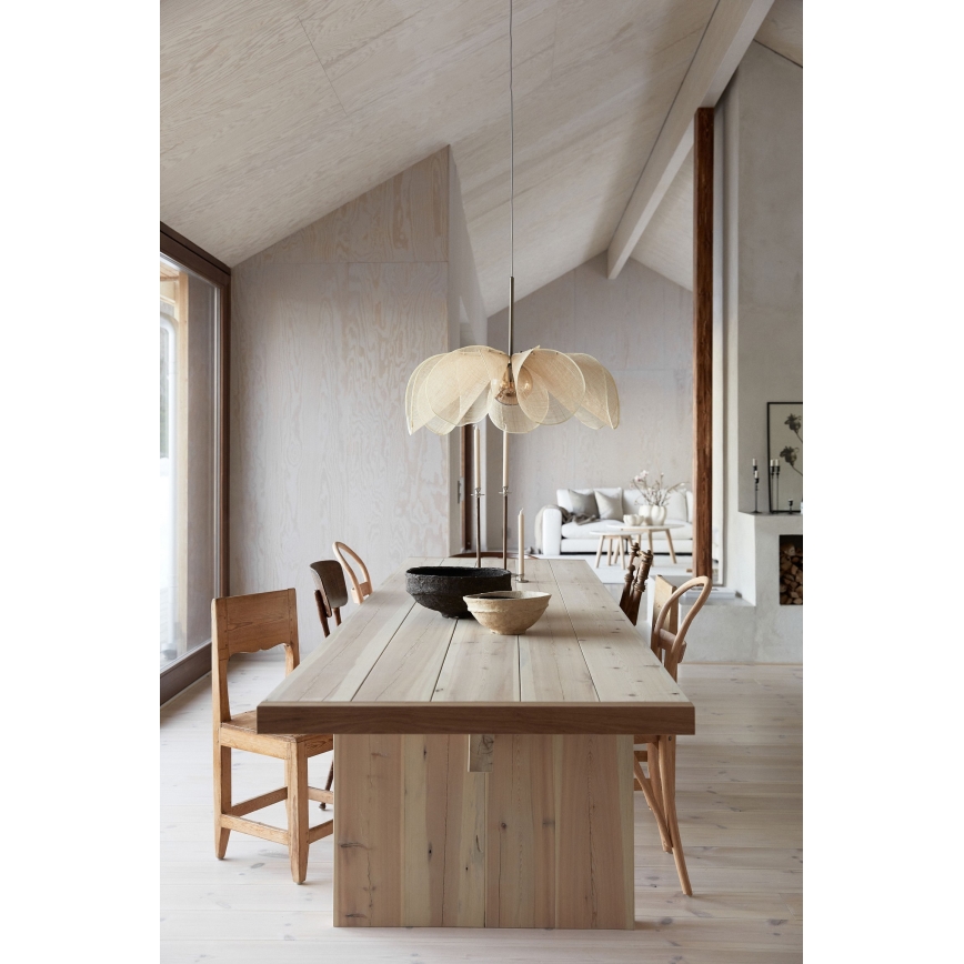 Markslöjd 108661 - Luster na sajli STYRKA 1xE27/40W/230V pr. 75 cm bež