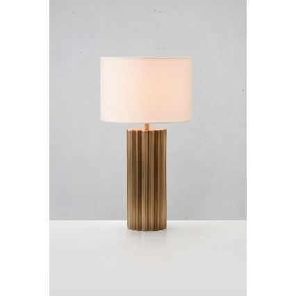 Markslöjd 108669 - Stolna lampa HASHIRA 1xE27/40W/230V bijela/mesing