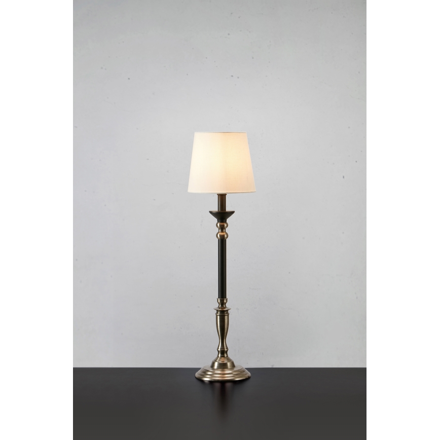 Markslöjd 108680 - Stolna lampa GENT 1xE27/40W/230V mat krom/crna/bijela