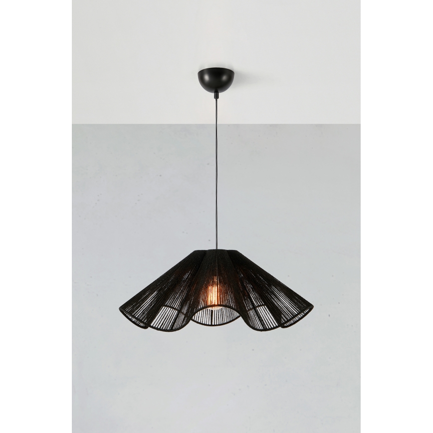 Markslöjd 108682 - Luster na sajli NAMI 1xE27/40W/230V crna