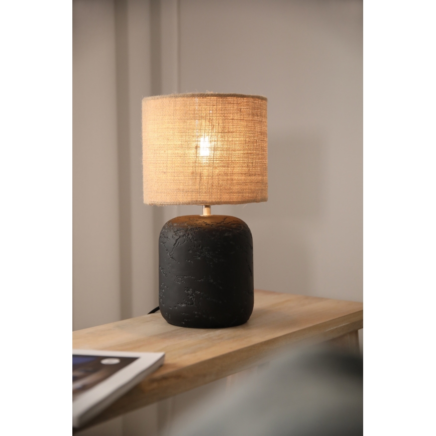 Markslöjd 108683 - Stolna lampa MONTAGNA 1xE14/40W/230V 32 cm bež/crna