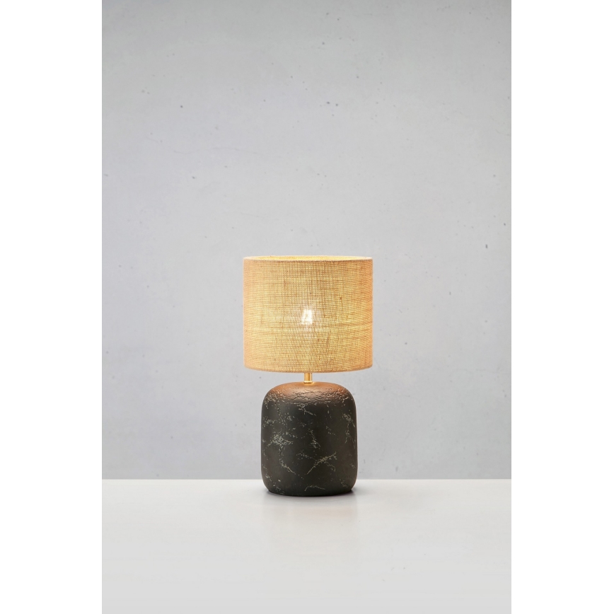 Markslöjd 108683 - Stolna lampa MONTAGNA 1xE14/40W/230V 32 cm bež/crna