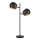 Markslöjd 108691 - Stolna lampa EDGAR 2xE14/40W/230V crna