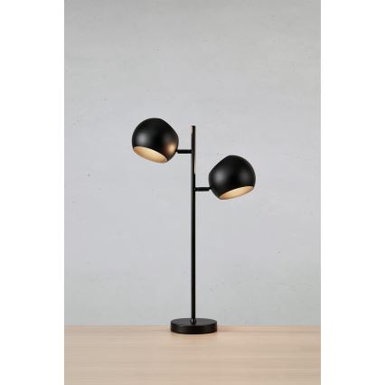 Markslöjd 108691 - Stolna lampa EDGAR 2xE14/40W/230V crna
