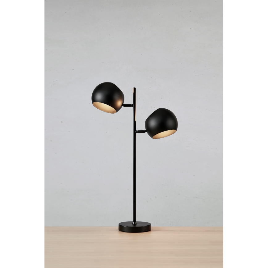 Markslöjd 108691 - Stolna lampa EDGAR 2xE14/40W/230V crna