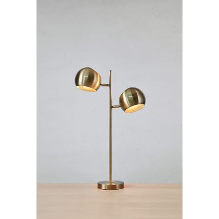 Markslöjd 108692 - Stolna lampa EDGAR 2xE14/40W/230V zlatna
