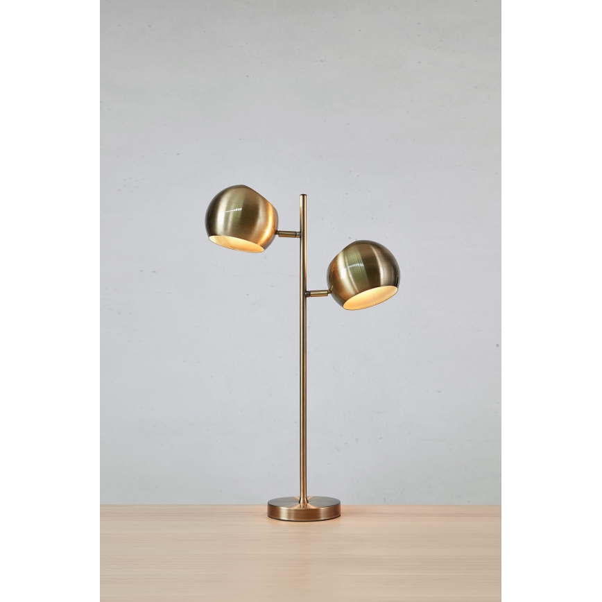 Markslöjd 108692 - Stolna lampa EDGAR 2xE14/40W/230V zlatna