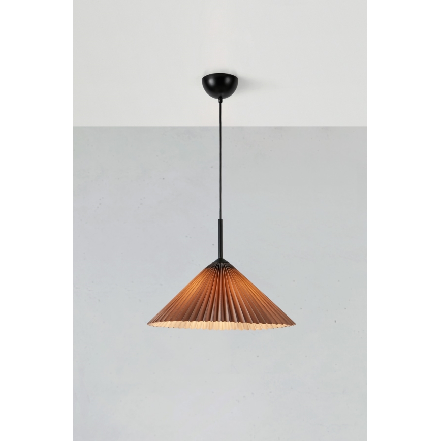 Markslöjd 108709 - Luster na sajli PLISADO 1xE27/40W/230V pr. 50 cm siva